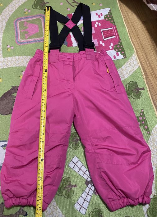Salopeta de zapada fete, marime 98, cu bretele reglabile