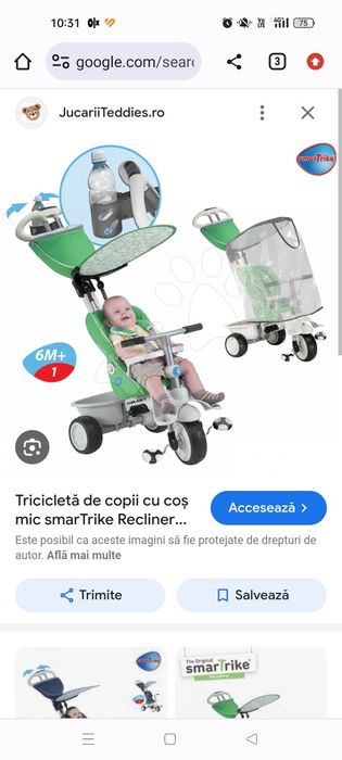 Husa tricicleta SmarTrike noua