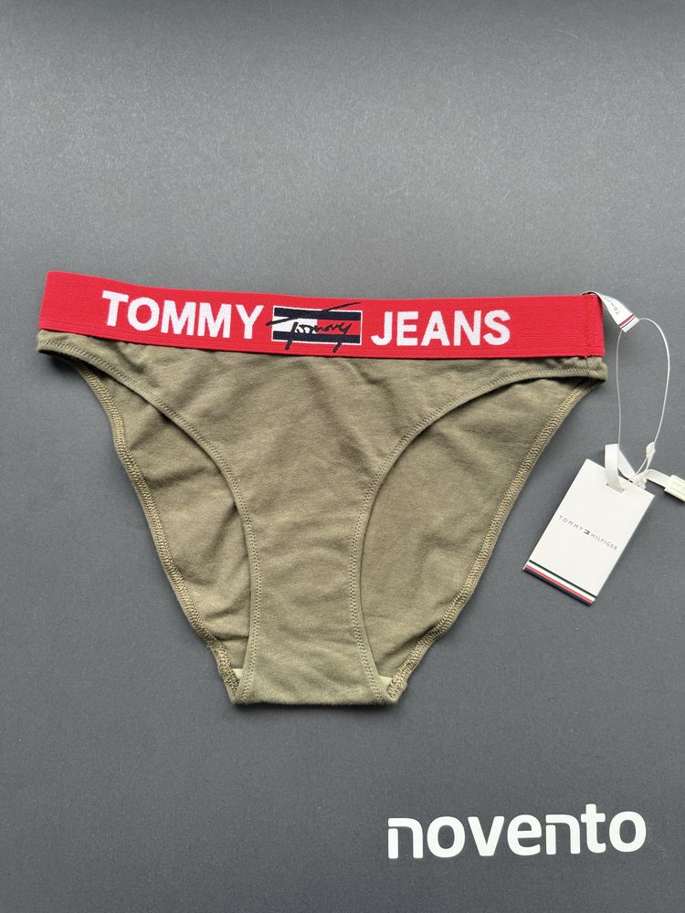 Комплект бикини в зелено и червено Tommy Jeans /S/