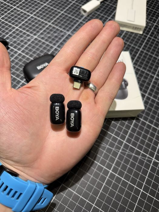Lavaliera Microfon BOYA Mini Wireless cu adaptor USB-C pentru mobil