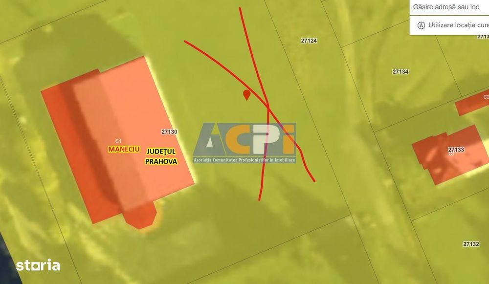 Teren de vanzare 1000 m2 Cheia