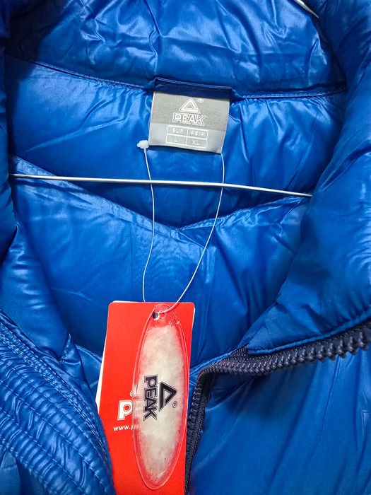 Geaca cu umplutura de puf PEAK, Albastru, L