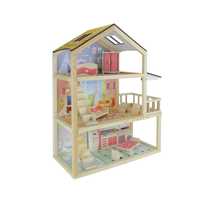 Дървена къща за кукли с мебели "Hobby-Doll House"