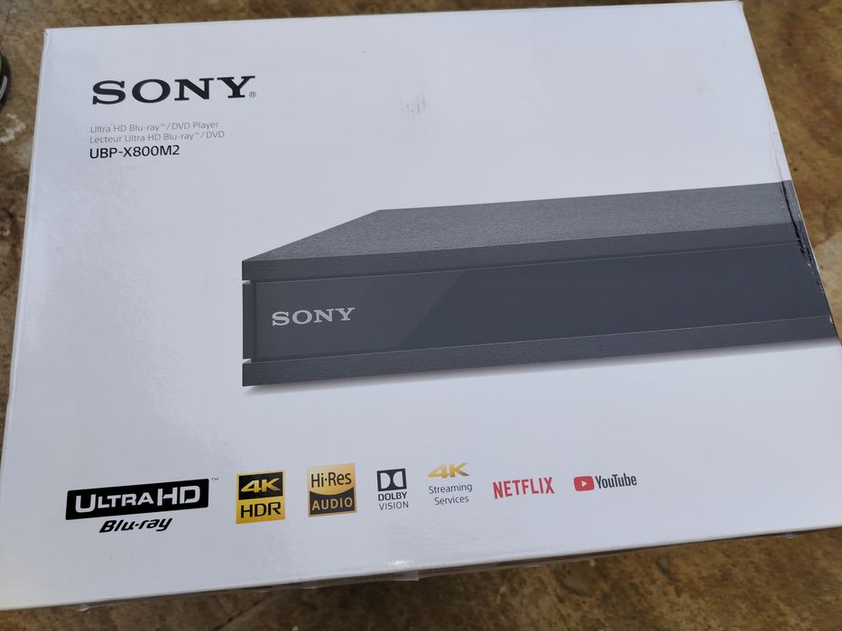 Blu-Ray player Smart SONY UBP-X800M2, 4K HDR, Wi-Fi, USB, negru
