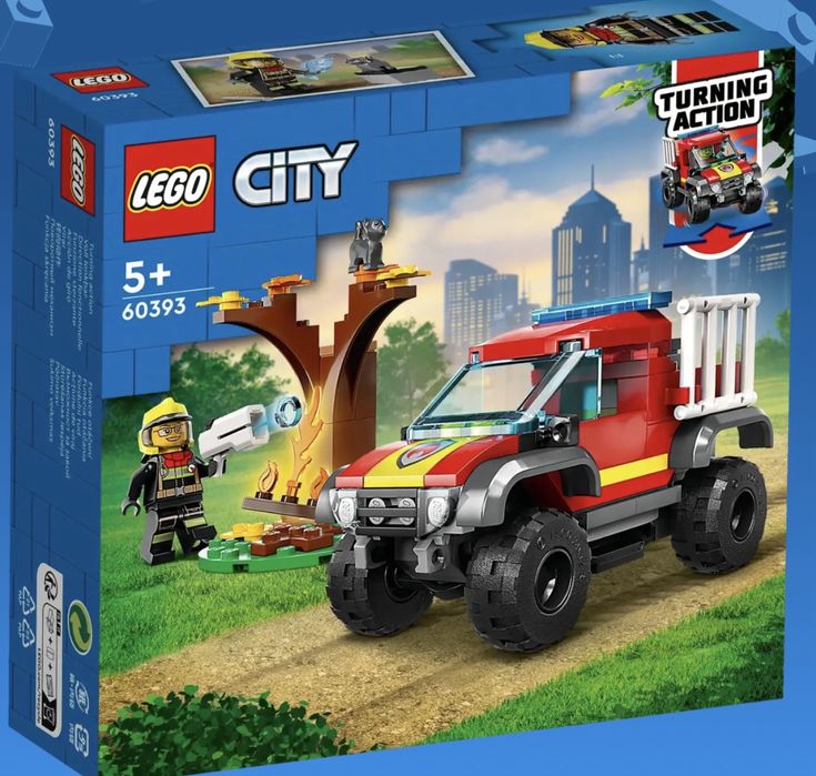 Lego city - 60393 Salvare cu masina de pompieri