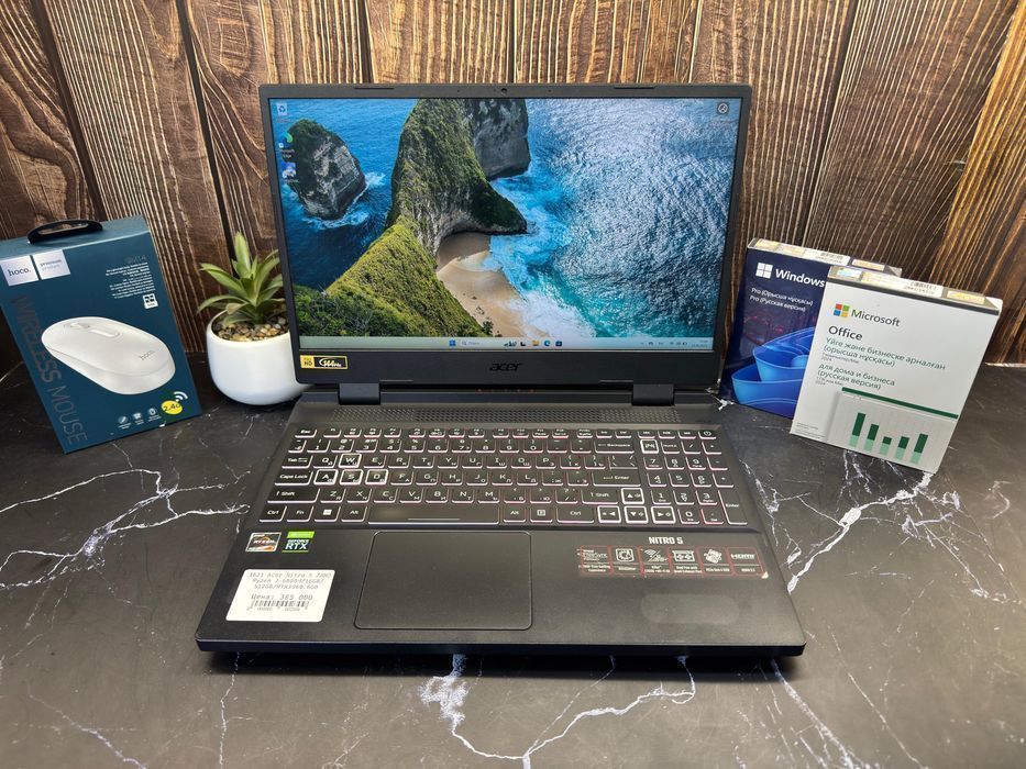 Ноутбук для игр Acer Nitro 5 | Ryzen 7-6800H | 16GB | RTX3060 | 1TB