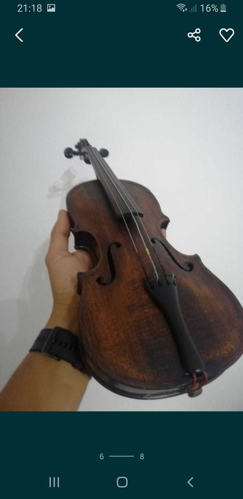 Vioara vintage deosebita
