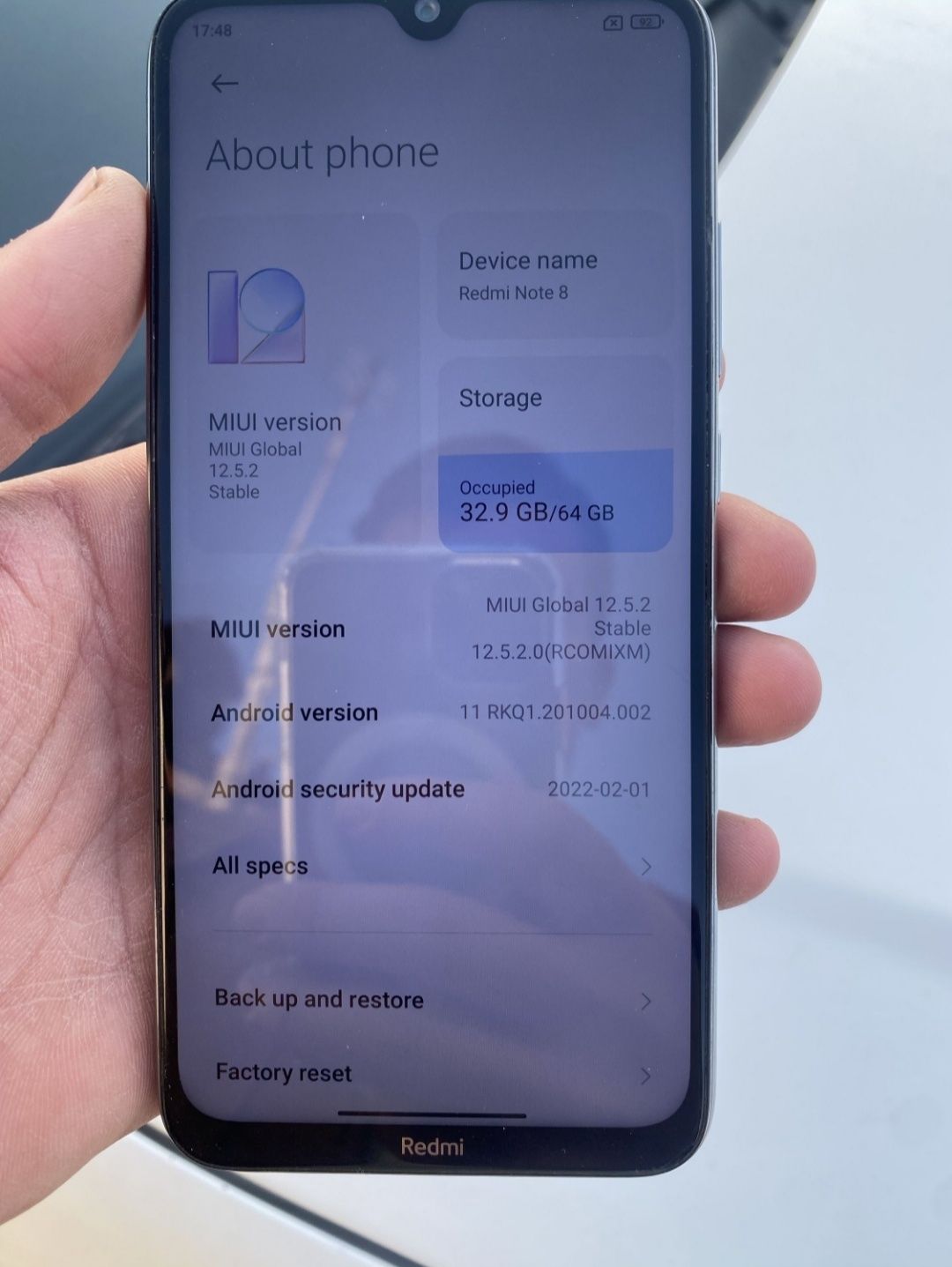 Redmi note 8 4/64