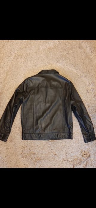 Geaca de piele naturala . Zara Premium,model Rick Owems