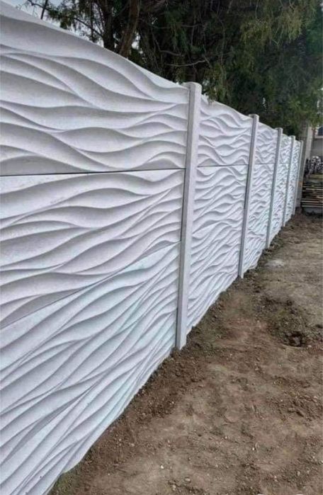 Gard din beton prefabricat. Transport, Montaj, pentru gradina