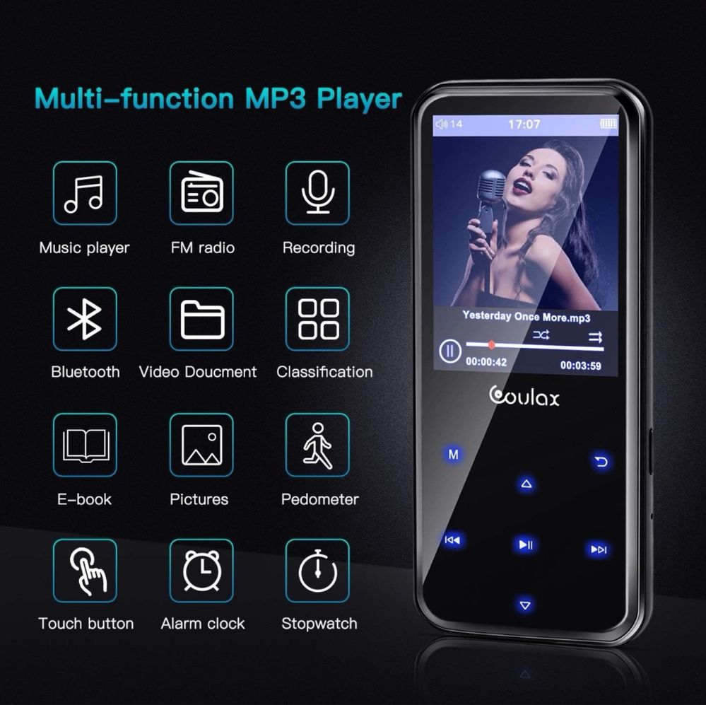 MP3 Player Мп3 плейър 16GB 2.4 -инчов