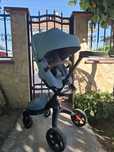 Количка Stokke Xplory X + Бебешки кош - цвят Cool Teal