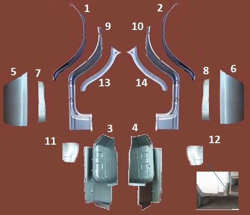 Ремкомплект кабины на Газель. Рем вставки на Газель. Детали кабины газ