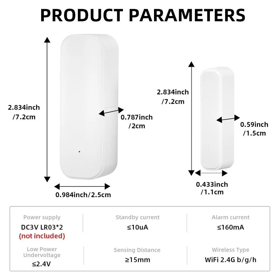 Vând senzori SMART usa/geam Wifi 2.4 Ghz,control,acces din aplicații