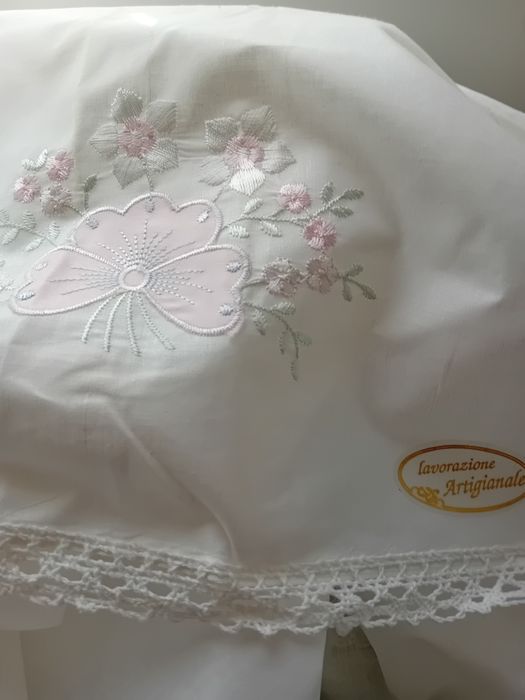 Памучен горен чаршав с 2 калъвки 180/220