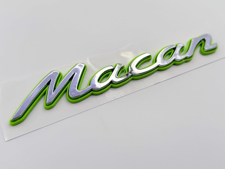 Emblema Compatibila PORSCHE Macan Hybrid crom