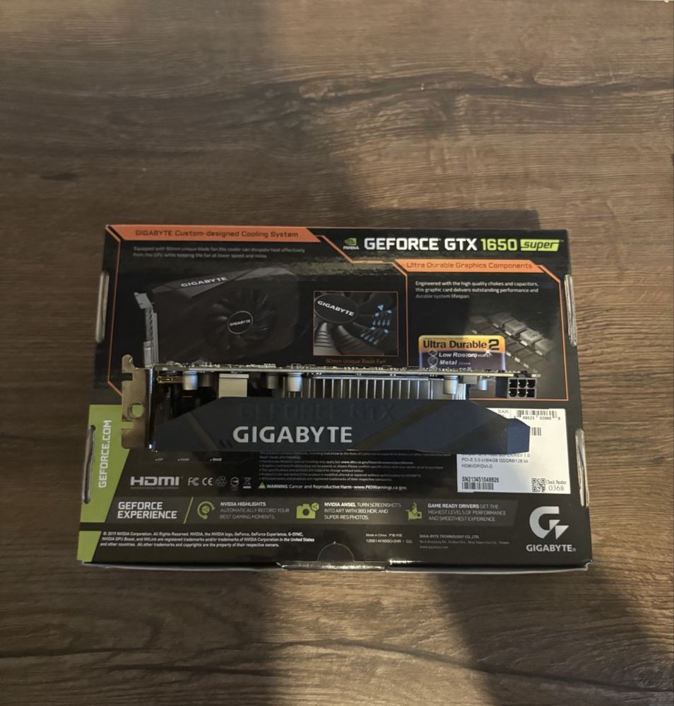 Gigabyte gtx 1650 super