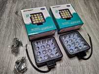 Set 2 proiectoare MAFREET LED auto offroad 48W, 16 LED, 12V-24V