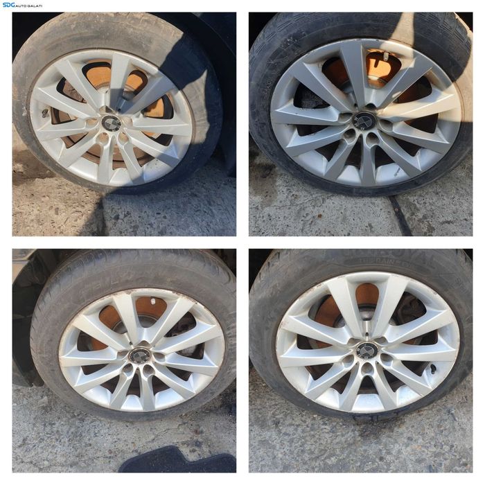 Set 4 Jante Roti 245 45 18 R18 Style 328 BMW Seria 5 F10 F11 2009 - 2017 [K3898]