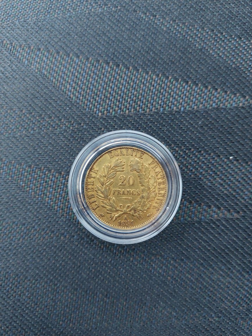 Златна монета 20 франка Серес