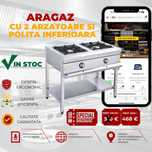 Aragaz Inox Profesional Cu 2,3,4,6 Arzatoare IN STOC