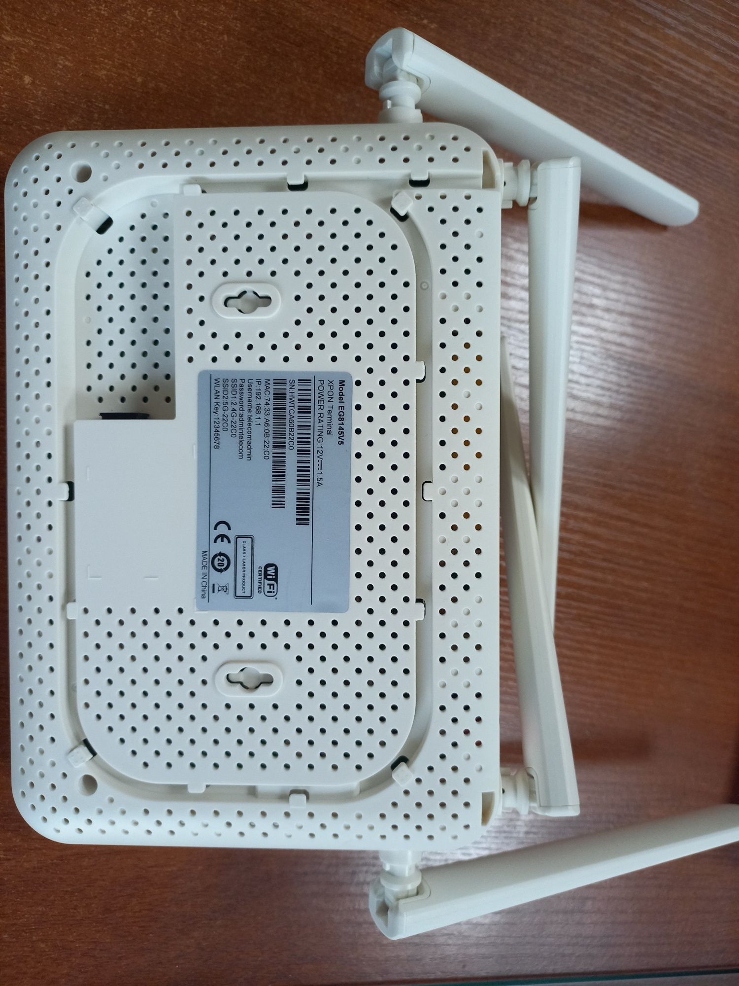 Роутер HUAWEI Wi-Fi GPON  EG8145V5 5G