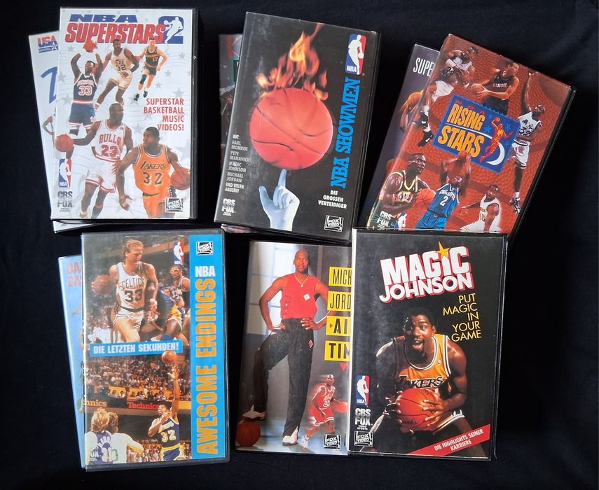 Колекция Видеокасети VHS Баскетбол 10 Броя Superstars NBA/ 1991 - 1994