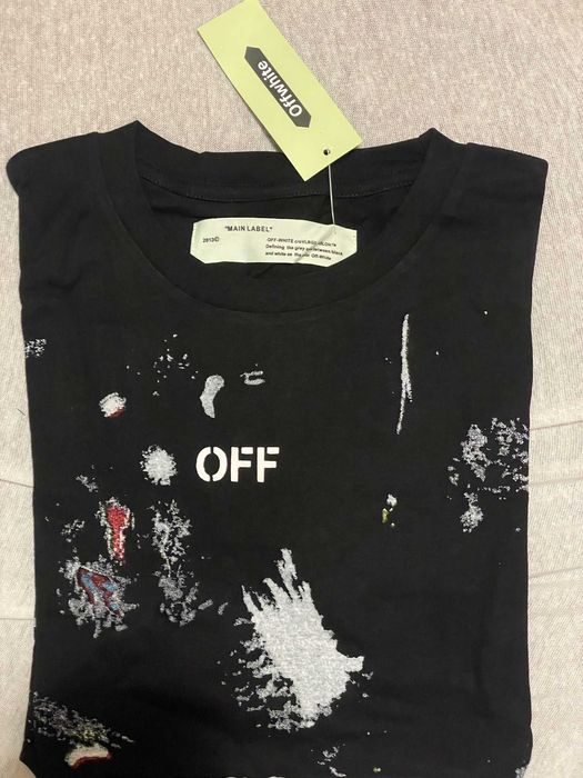 Vand Tricou Off White, nou cu eticheta, marimea L 70-85 kg peste 1,65