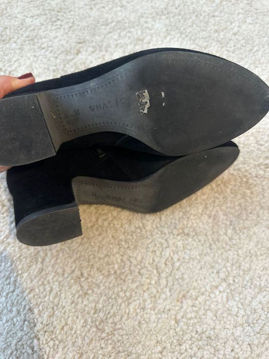 Vând botine  cu toc What For