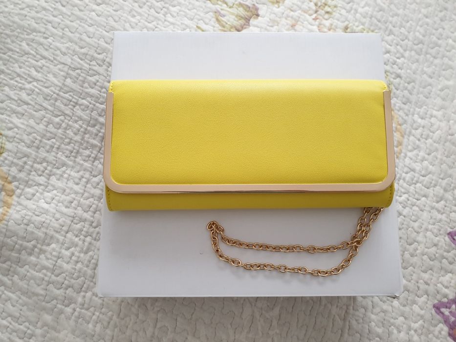 Aldo sandale dama galbene + geanta, plic galben