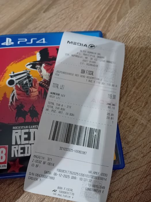 Vând joc Red Dead Redeption 2... pt. ps 4..NOUU