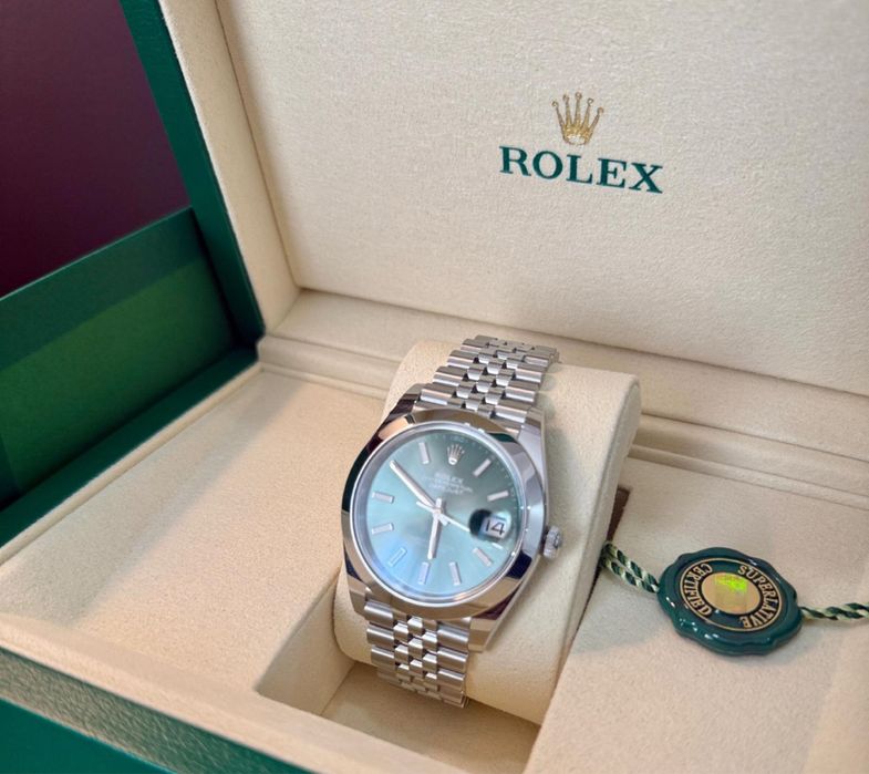 Rolex Datejust 41mm GREENDial Jubilee NEW 7/2025 Full set Acte cutie