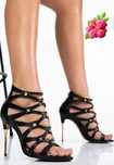 Sandale elegante piele naturala 100%,accesorii metalice, Italia, cutie