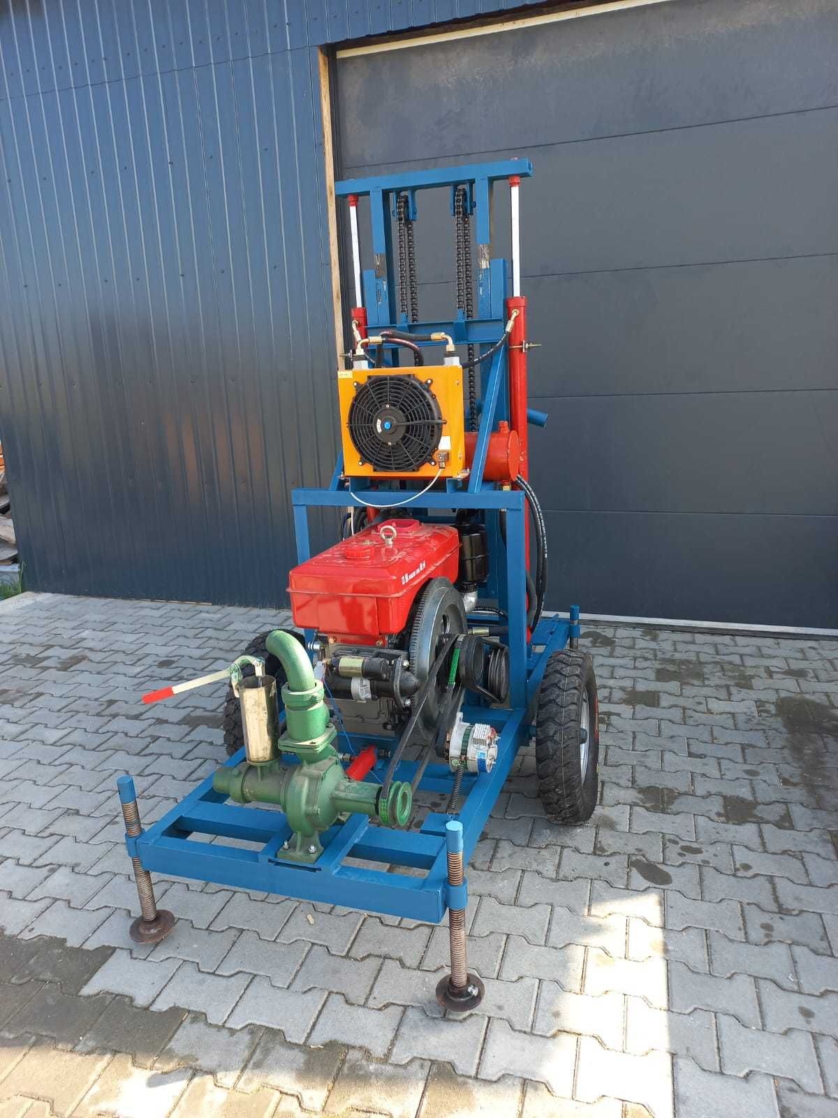 Masina foraj DIESEL 28Cp 100m Prajina incluse 5 sape sol/piatra NOUA
