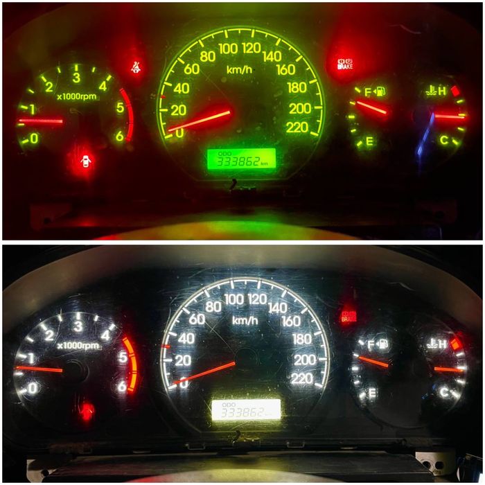 Пересвет щитков приборов Оптитрон, Ремонт климат контроля, светодиод