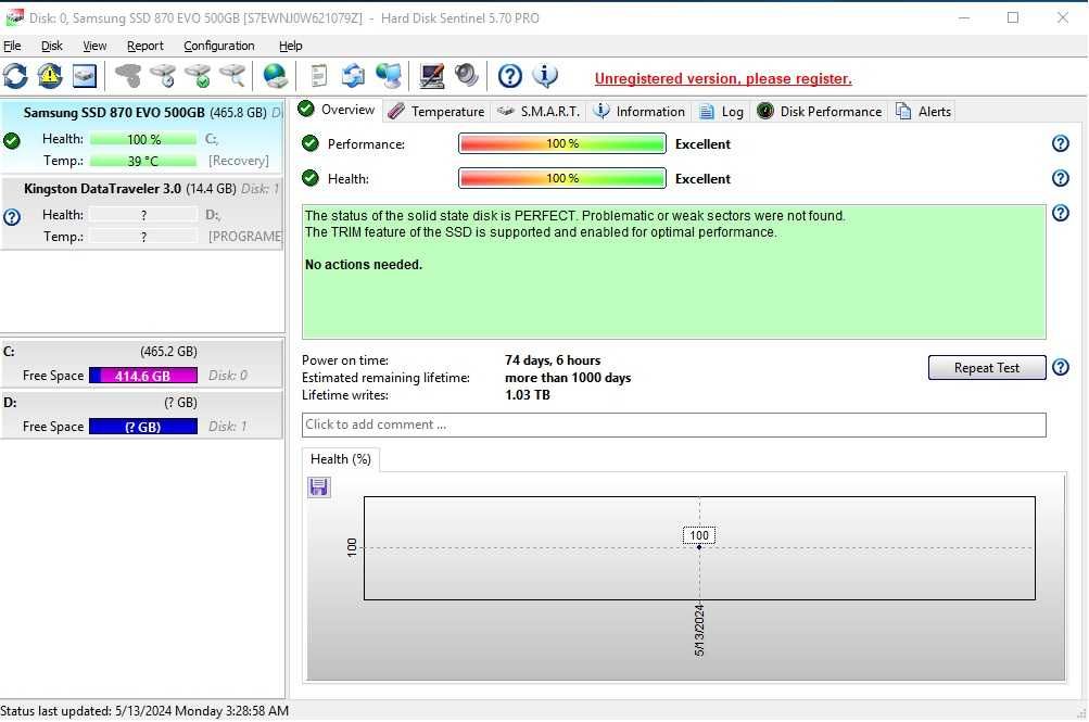 SSD Samsung 870 EVO 500GB SATA-III 2.5 inch.