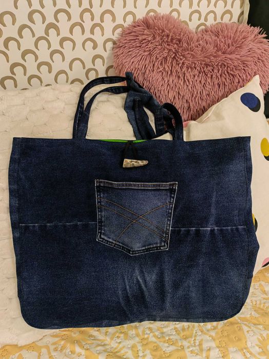 Дънкова голяма чанта/торба