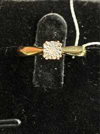 Золотое кольцо с бриллиантом |585|р-р 16,5|