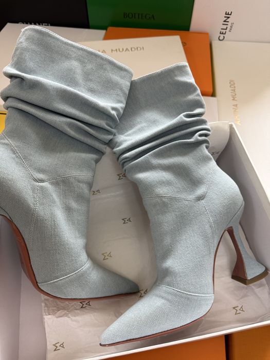 Amina Muaddi дамски дънкови ботуши New Season