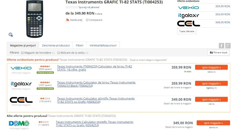 URGENT Calculator Texas Instruments TI-82STATS