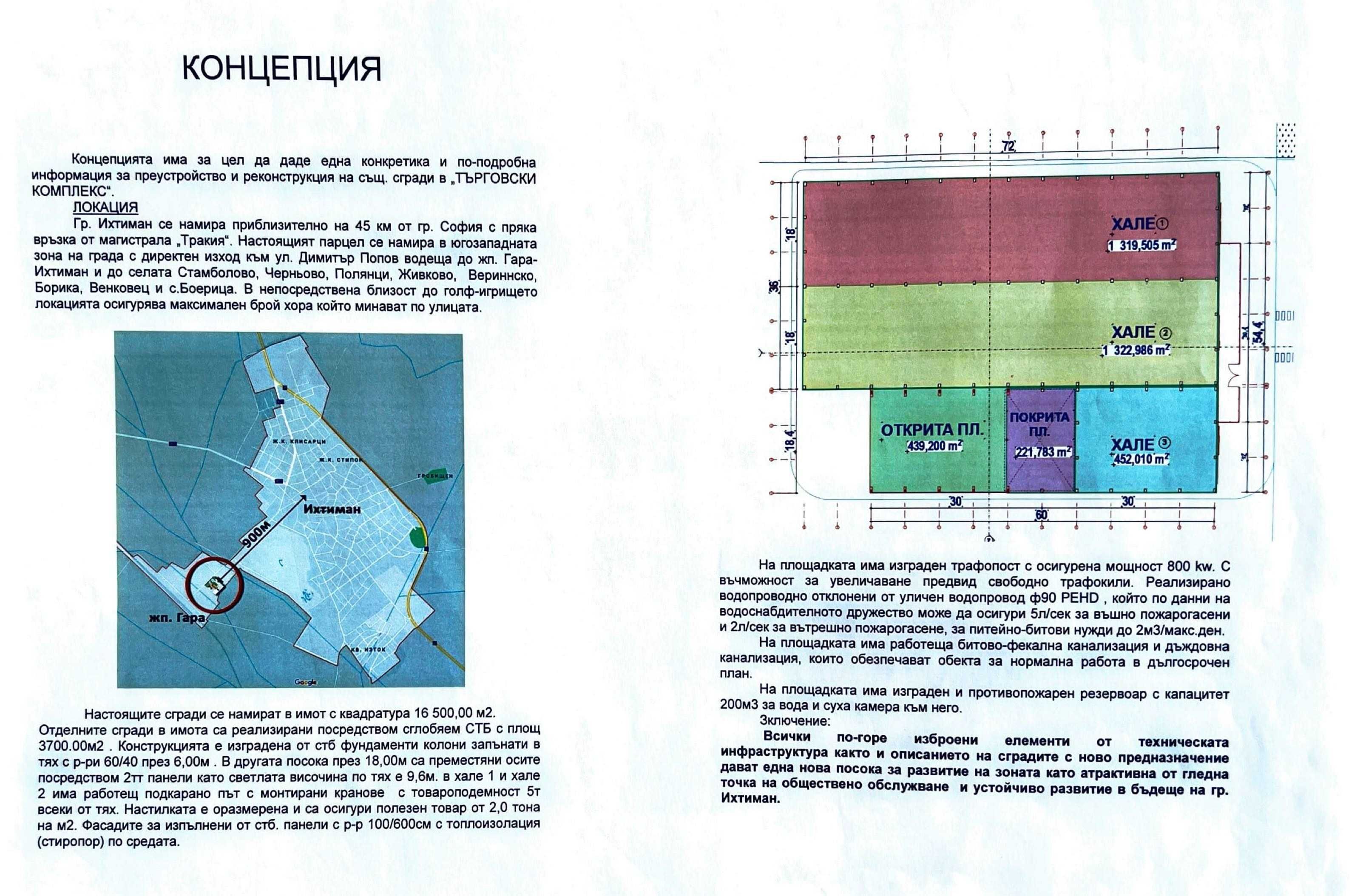 Индустриална База / Търговски Комплекс под наем
