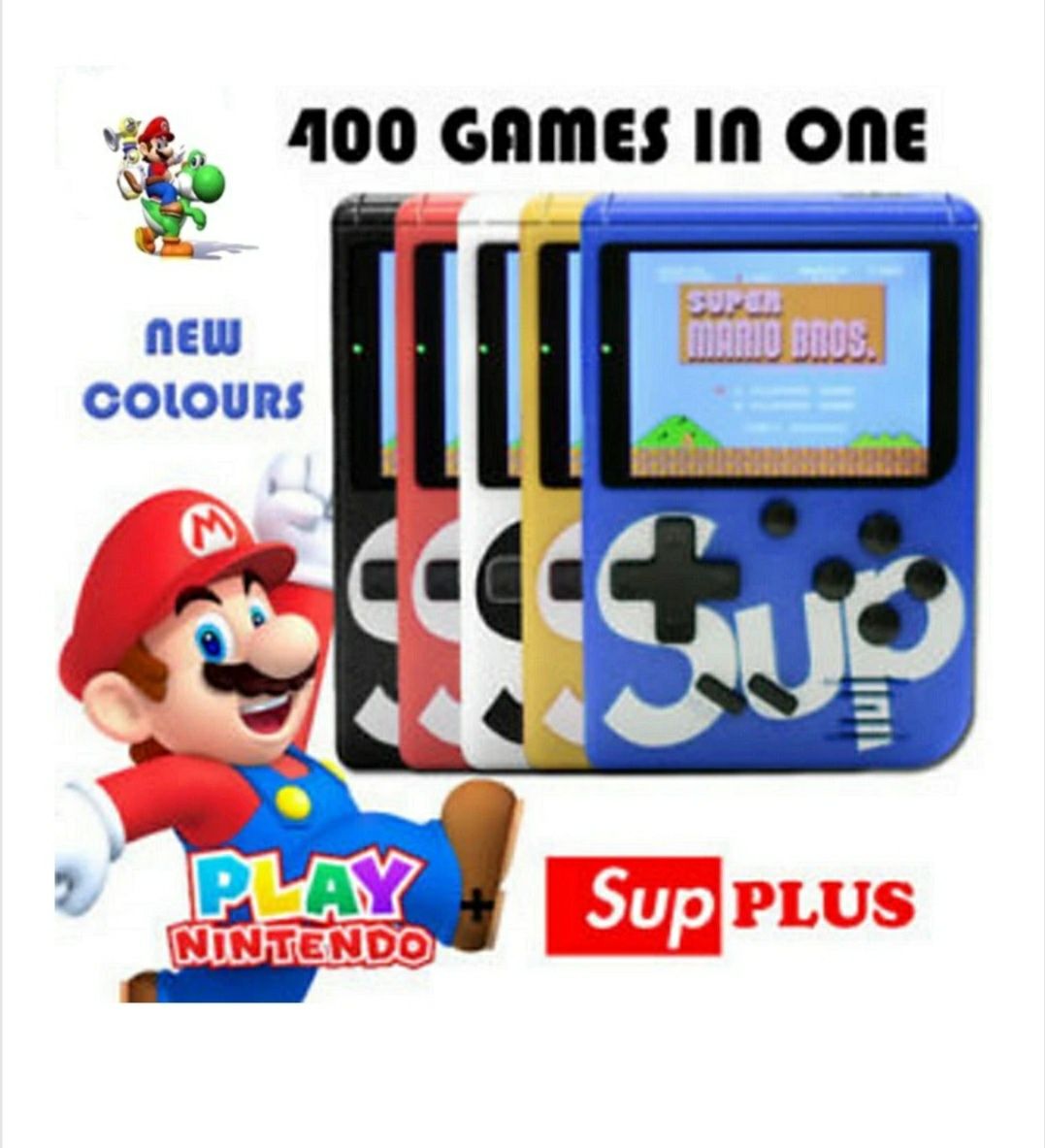 Consola retro jocuri portabila Super Mario 400 de jocuri