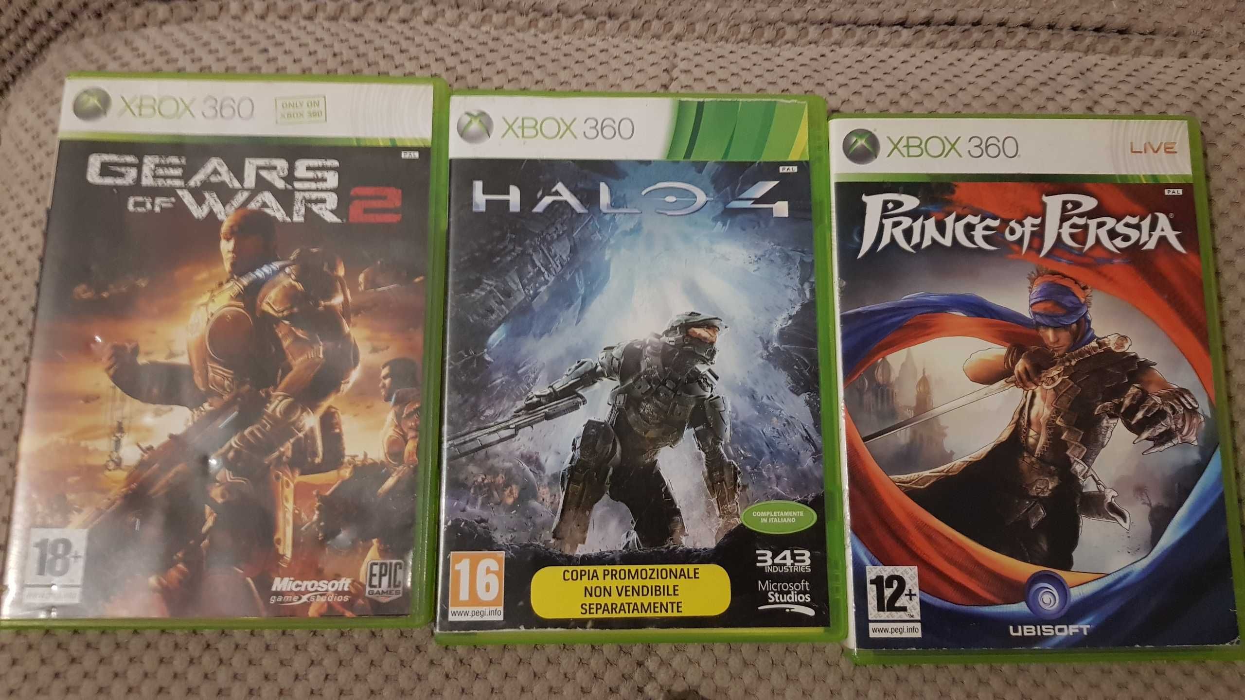 XBOX360 XBOX 360 slim + 3 jocuri PGR 4 Gears of War Prince of Persia