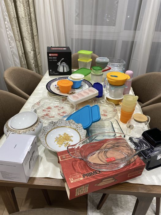 Посуда разная, для бешбармака , для фруктов, контейнеры