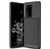 Husa Huawei P40 Lite P40 Pro Autofocus Silicon Carbon Neagra