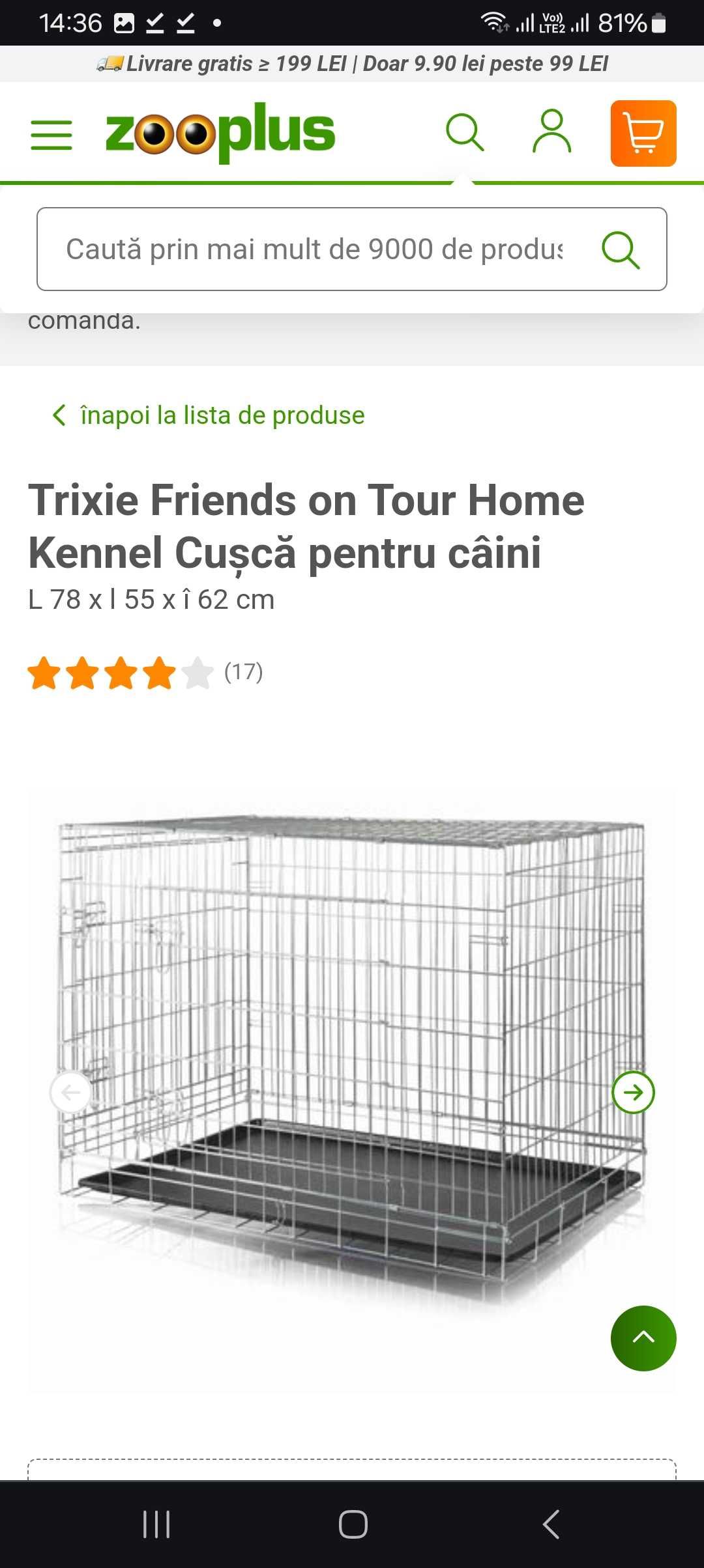 Trixie Friends on Tour Home Kennel Cuşcă pentru câini