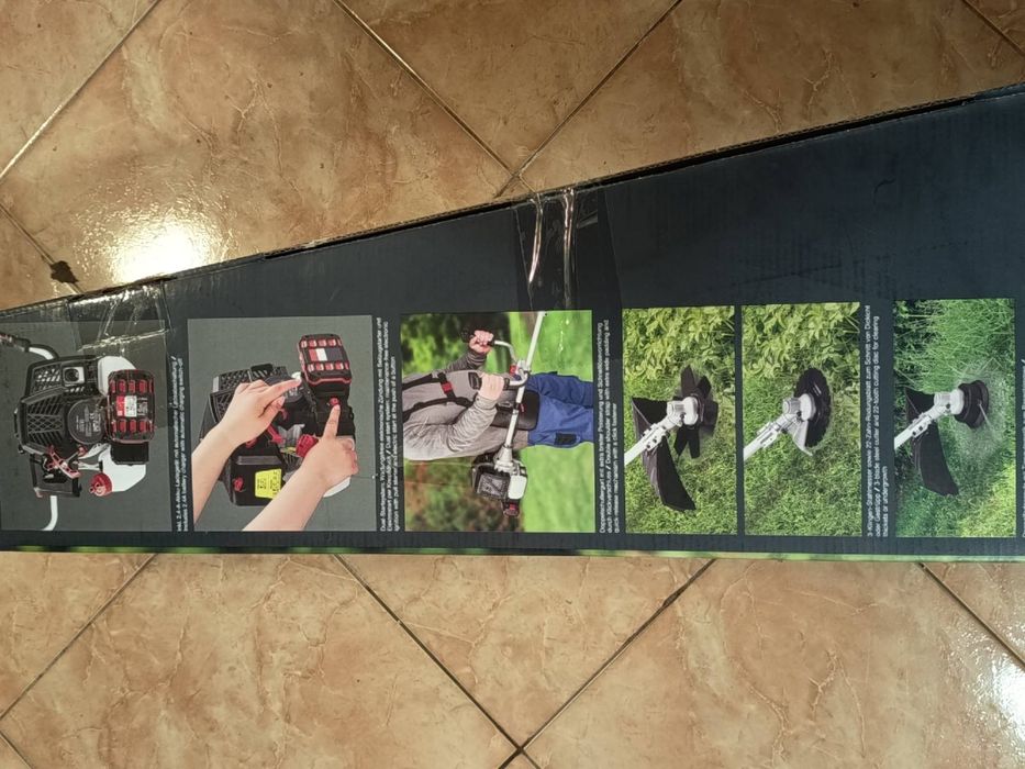 Чисто Нов бензинов тример с електрически стартер Parkside Performance