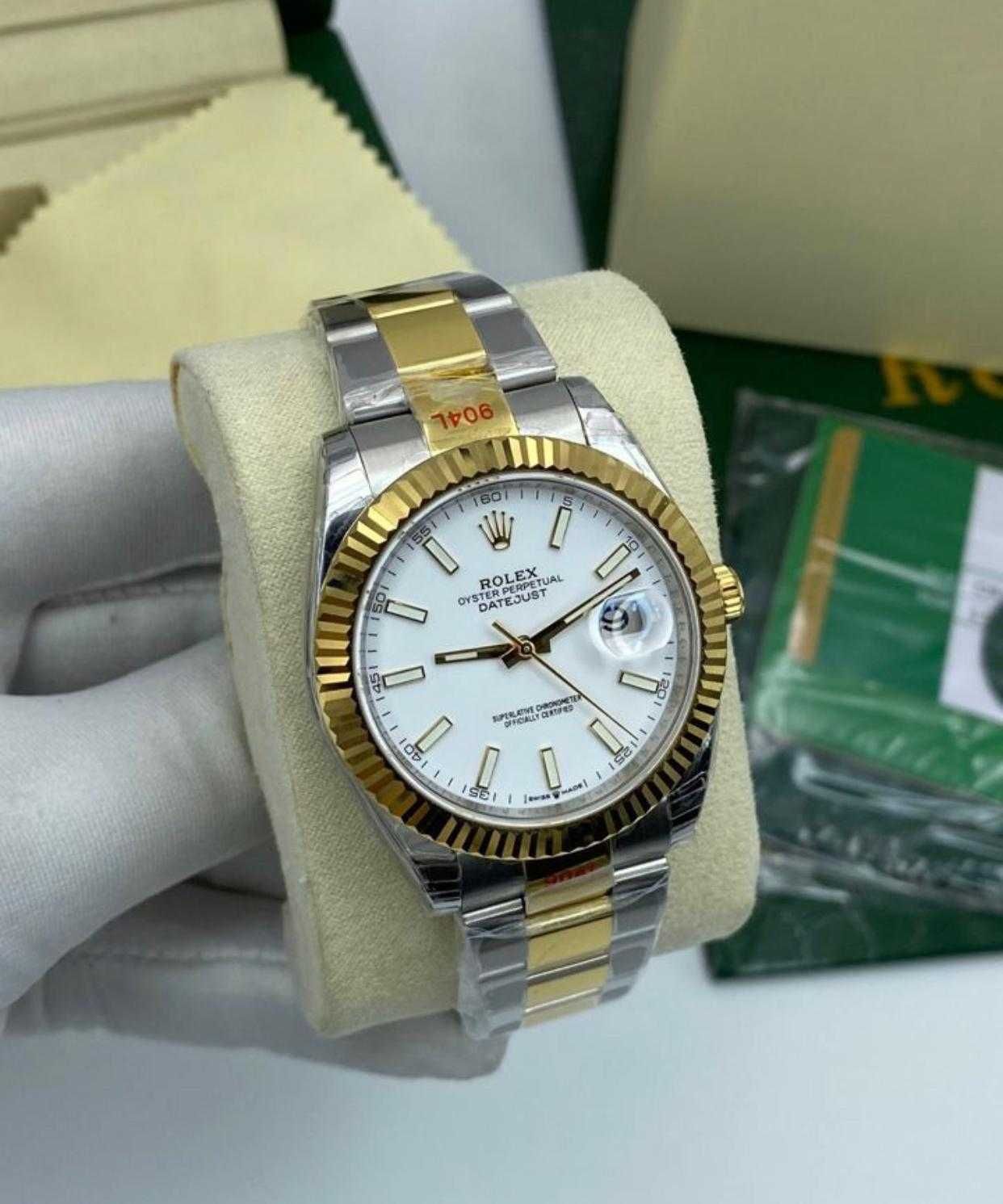 Rolex Datejust Two Tone Baselworld 2019 White Dial Fluted Bezel Oyster