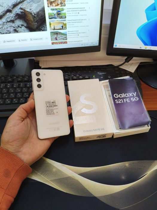Samsung S21FE 5G 128gb(2023)iwlawi zur aybi yuq tozza telefon