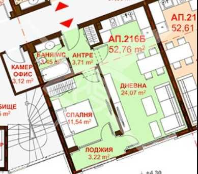 Двустаен апартамент в Сарафово 675 - 23370